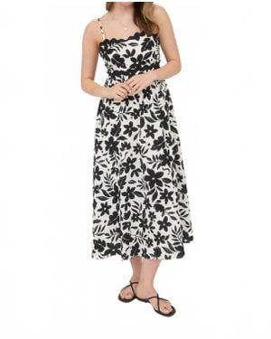 Blu Pepper Floral Dress - White