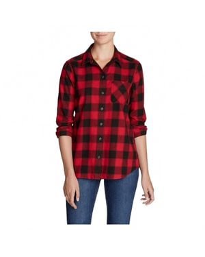 Eddie Bauer Forest Flannel Button Up Shirt - Red