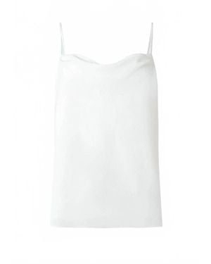 Iris Setlakwe Cowl Neck Camisole - White