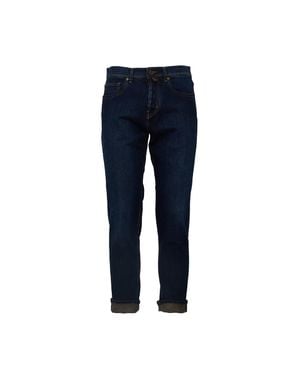 Jacob Cohen Jude Cropped Slim Fit Tapered Jeans - Blue