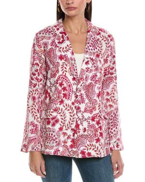 Johnny Was Linen Blazer - Red