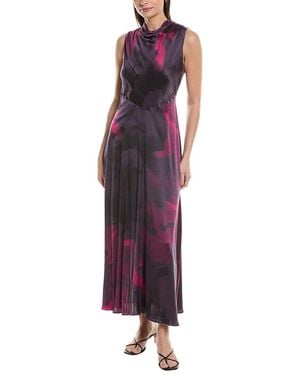 BOSS Davelvana Silk Maxi Dress - Purple