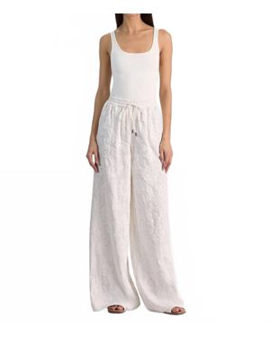 Alice + Olivia Ojai Ultra Wide Leg Pants - White