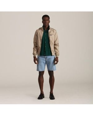 Members Only Classic Iconic Racer Jacket (Slim Fit) - Green