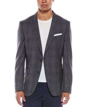 BOSS Hutson Wool Suit Jacket - Gray