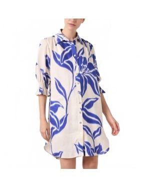 Finley Miller Mini Shirt Dress - Blue