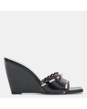 Dolce Vita Madale Wedges Midnight Patent Leather - Black