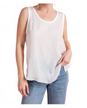 Eesome Round Neck Sleeveless Top - Gray