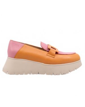 Wonders Wild Apricot Loafers - Orange