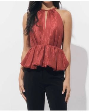 Adelyn Rae Lidia Textured Halter Top