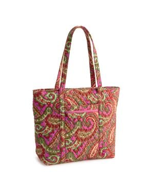Vera Bradley Outlet Cotton Vera Tote Bag - Red