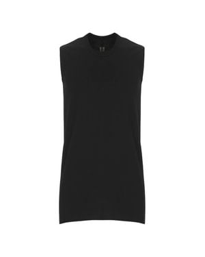 Rick Owens Basic Sl Sleeveless Crewneck Top - Black
