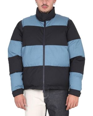 Sunnei Puffer Jacket With High Collar - Blue