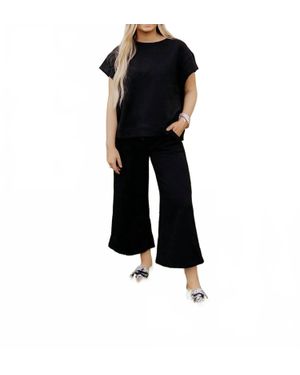 See And Be Seen Call My Jet Textured Pants - Black
