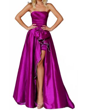 Clarisse 2-In-1 Cocktail Dress - Purple