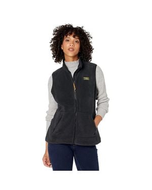 L.L. Bean L. L.Bean Mountain Classic Vest Fleece Full Zip Outdoor Jzz3 - Black