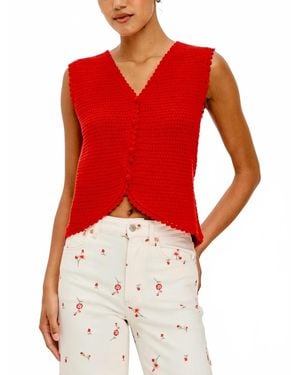 Rails Calypso Scallop Vest - Red