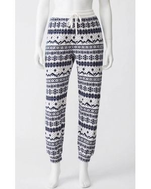 Z Supply Twilight Fairisle Jogger - White