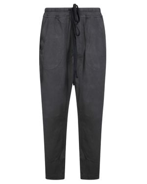Thom Krom Relaxed Fit Pants With Adjustable Waist And Practical Pockets - Gray