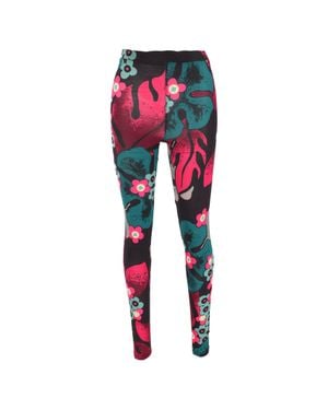Dries Van Noten Floral-Print Leggings - Red