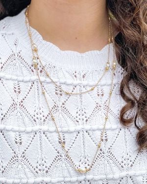 INSPIRE DESIGNS Naples Eternity Necklace - White
