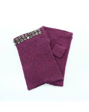 Portolano Cashmere Fingerless - Purple