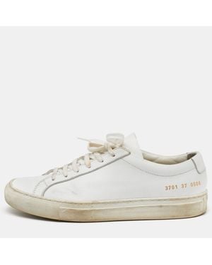 Common Projects Leather Achilles Low Top Sneakers - White