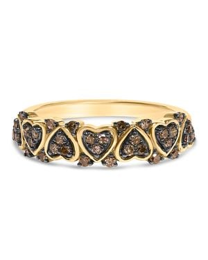Haus of Brilliance 10K Plated .925 Sterling 1/3 Cttw Natural Diamond Band Ring - Metallic