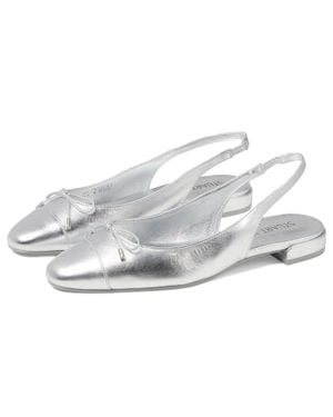 Stuart Weitzman Sleek Flats 'Sm Bow Detail Slingback Htat1045 - Metallic