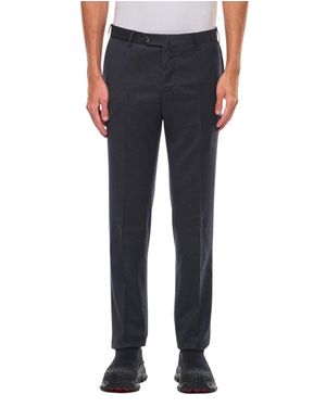 PT01 Pantalone Flanella Slim - Blue