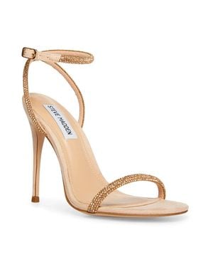 Steve Madden Steve Madden Breslin Sandals Blush Rhinestone Ankle Strap Zpo3458 - Metallic