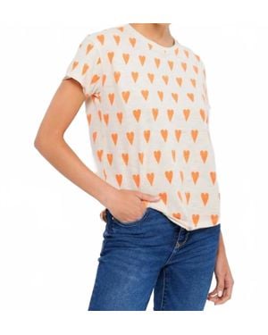 Lisa Todd Heart Hype Crew Neck Tee - White