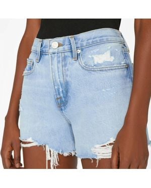 FRAME Le Brigette Short Raw Edge - Blue