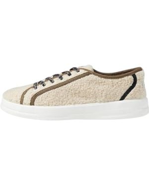 HEYDUDE Karina Sherpa Sneakers - Natural