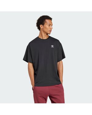 adidas Trefoil Essentials Oversized Tee - Black