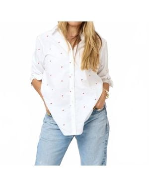 Kerri Rosenthal Mia Tiny Hearts Shirt - White