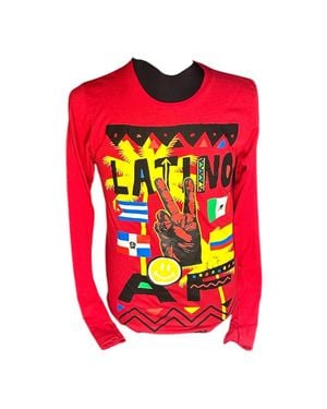 Reason Latino Af Graphic Tee Long Sleeve - Pink