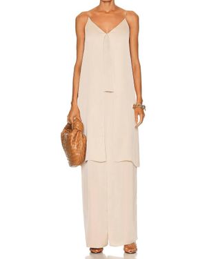 Rosetta Getty Split Front Camisole - Brown