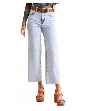 Hidden Jeans Nori High Rise Cropped Wide Leg Jean - Blue