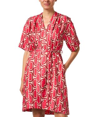 Seventy Silk Mini Dress - Red