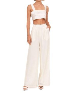 NonChalant Label Roxanne Pant - White