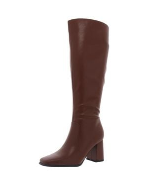 Madden Girl Mtb2323 Block Heel Manmade Knee-High Boots - Brown