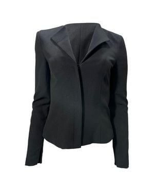 Roland Mouret Collared Hidden Closure Blazer - Black