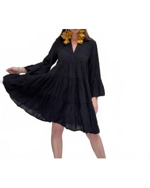 Pearl & Caviar Layla Long Sleeve Dress - Blue