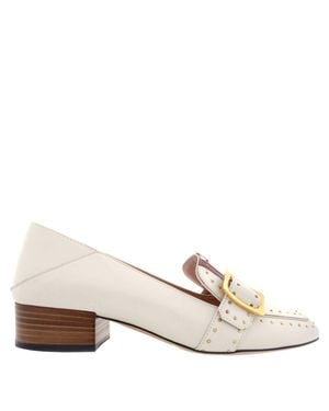 Bally Marcella Janelle Studded Leather Pumps - Natural