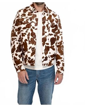 Monfrere Dean Cowhide Long Sleeve Jacket - Blue