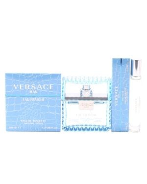 Versace Eau Fraiche Duo 1.7 Oz + .33 Oz Edt Sprays - Blue