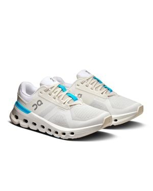 On Shoes Cloudrunner 2 3We10133195 Sneaker Horiz Athletic Running Shoes - White