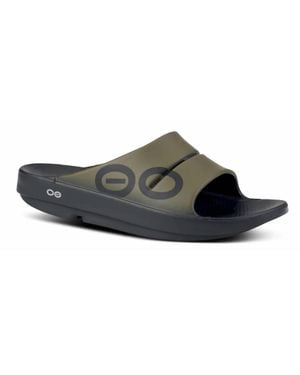 OOFOS Ooahh Sport Slide Sandal - Black