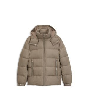 BOSS Water-Repellent Puffer Jacket With Adjustable Hood - Natural